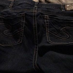 Silver size 18 women’s jeans worn three times..